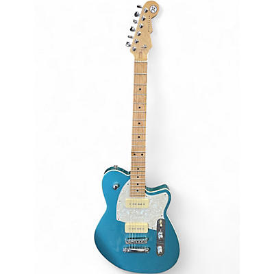 Used Reverend Charger 290 Blue Solid Body Electric Guitar