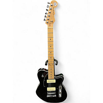 Used Reverend Charger 290 Midnight Black Solid Body Electric Guitar