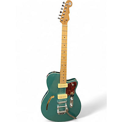 Used Reverend Club King 290 Deep Sea Blue Hollow Body Electric Guitar