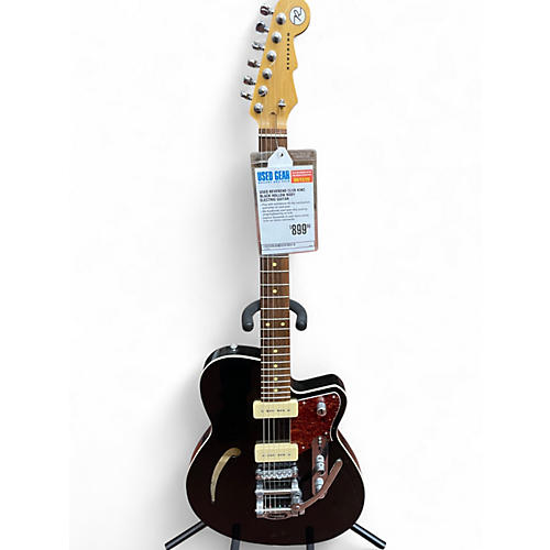 Used Reverend Club King Black Hollow Body Electric Guitar Black