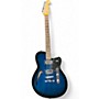 Used Reverend Club King HB Blue Burst Hollow Body Electric Guitar Blue Burst