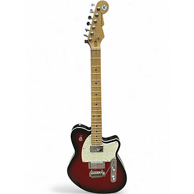 Used Reverend Cross Cut W Metallic Red Burst Solid Body Electric Guitar