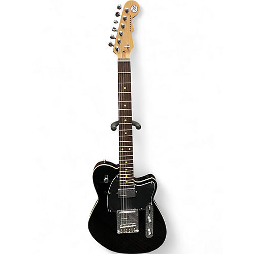 Used Reverend Crosscut Black Solid Body Electric Guitar Black