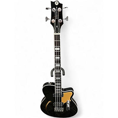 Used Reverend D King Black Electric Bass Guitar