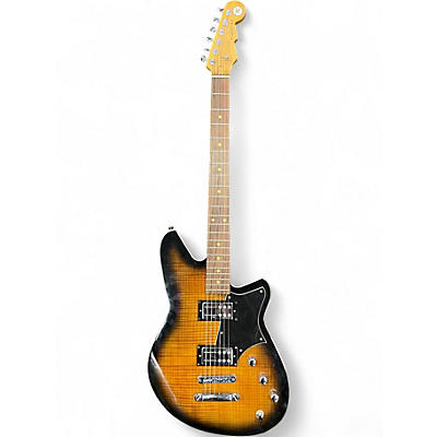 Used Reverend Descent  2 Tone Sunburst Solid Body Electric Guitar
