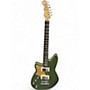 Used Reverend Descent RA Left handed Army Green Baritone Guitars Army Green