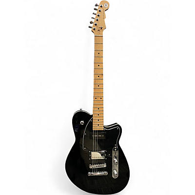 Used Reverend Double Agent Black Solid Body Electric Guitar