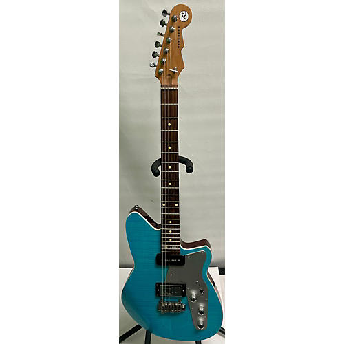 Reverend Used Reverend Double Agent FMT Blue Solid Body Electric Guitar Blue