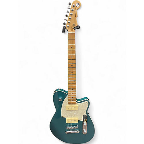 Used Reverend Double Agent Metallic Blue Solid Body Electric Guitar Metallic Blue