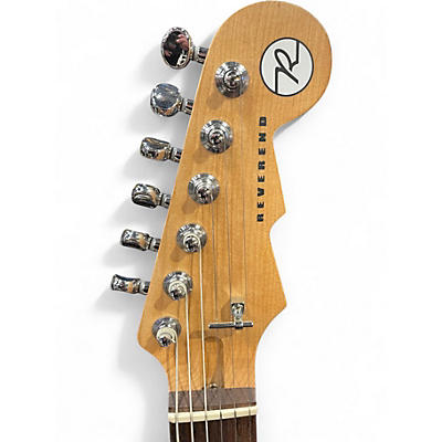 Used Reverend Double Agent  Metallic Silver Freeze Solid Body Electric Guitar