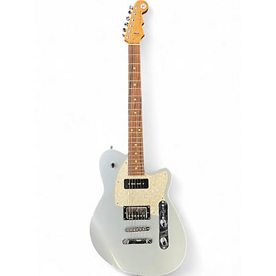 Used Reverend Double Agent OG Metallic Silver Freeze Solid Body Electric Guitar