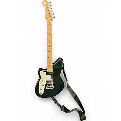 Used Reverend Double Agent W Left Handed Outfield Ivy Solid Body Electric Guitar