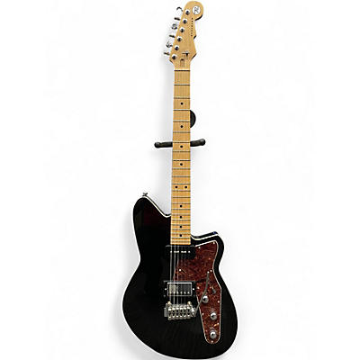 Used Reverend Double Agent W Midnight Black Solid Body Electric Guitar