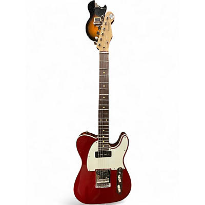 Used Reverend Eastsider PETE ANDERSON FLAMING RED Solid Body Electric Guitar