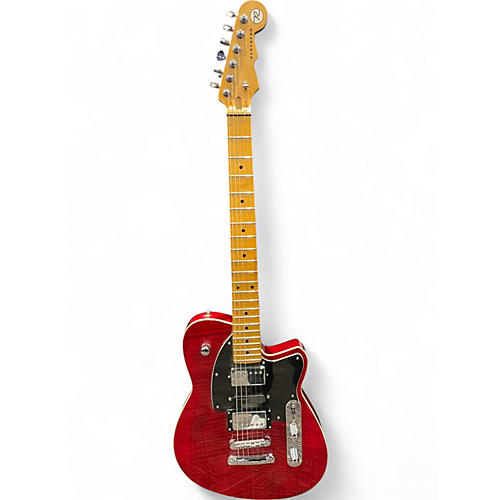 Used Reverend Gil Parris Signature transparent red Solid Body Electric Guitar transparent red