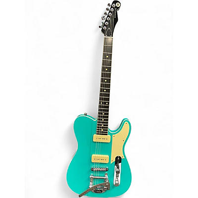Used Reverend Greg Koch Gristle 90 Turquoise Solid Body Electric Guitar
