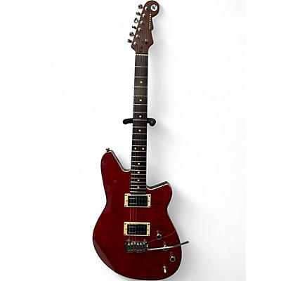 Used Reverend KING BOLT RAFM Trans Red Solid Body Electric Guitar