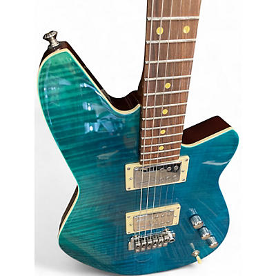Used Reverend Kingbolt RA Turquoise Solid Body Electric Guitar