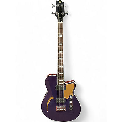 Used Reverend Linh Lee Signature Lil Linhbacker Purple Sparkel Electric Bass Guitar