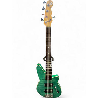 Used Reverend MERCALLI 5 TEAL Electric Bass Guitar