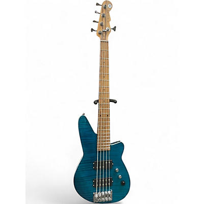 Used Reverend Mercalli 5 FM Teal Electric Bass Guitar