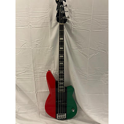 Reverend Used Reverend Meshell Ndegeocello Fellowship 3 Color Stripes Red, Black, Green Electric Bass Guitar