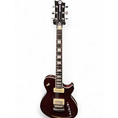 Used Reverend Roundhouse H90 Metallic Bordeaux Solid Body Electric Guitar