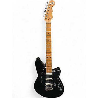 Used Reverend SIX GUN Black Solid Body Electric Guitar