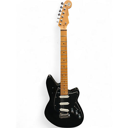 Used Reverend SIX GUN Black Solid Body Electric Guitar Black