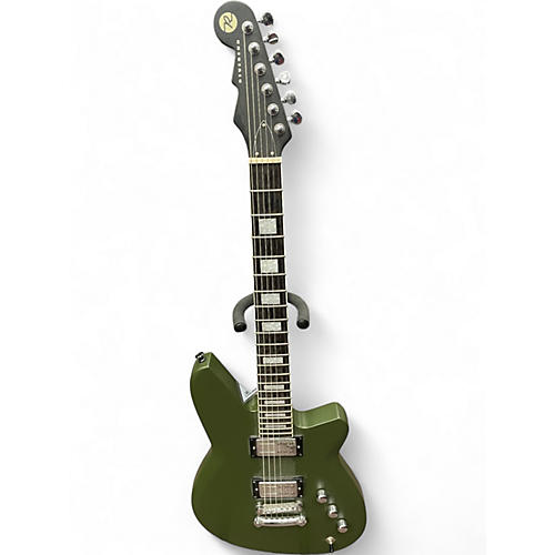 Used Reverend Shade Signature Army Green Solid Body Electric Guitar Army Green