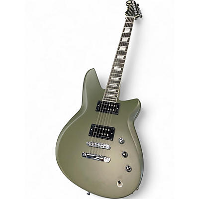 Used Reverend Shade Signature Army Green Solid Body Electric Guitar