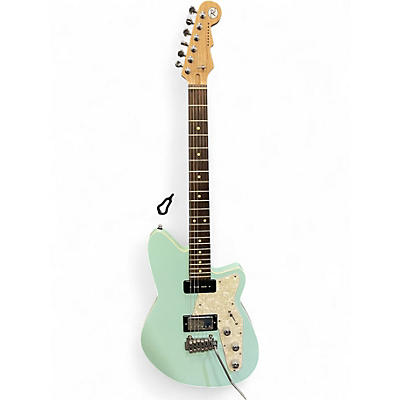 Used Reverend Six Gun Blue Solid Body Electric Guitar