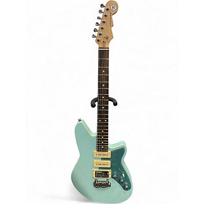 Used Reverend Six Gun HPP Chronic Blue Solid Body Electric Guitar