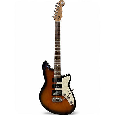 Used Reverend Six Gun HPP Coffee Burst Solid Body Electric Guitar
