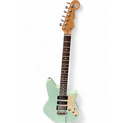 Used Reverend Six Gunn HPP Light Blue Solid Body Electric Guitar