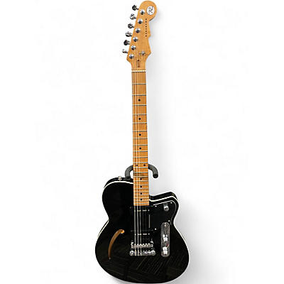 Used Reverend Stu D Baker Black Hollow Body Electric Guitar