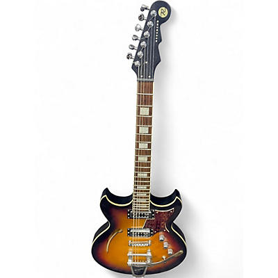 Used Reverend TRICK GOMES SATIN SUNBURST Hollow Body Electric Guitar