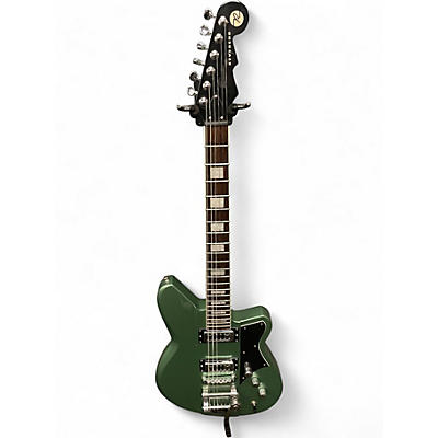 Used Reverend Warhawk Sage Green Metallic Solid Body Electric Guitar