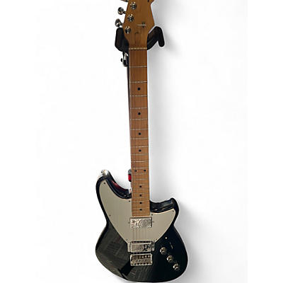 Used Reverend Z Black and Silver Solid Body Electric Guitar