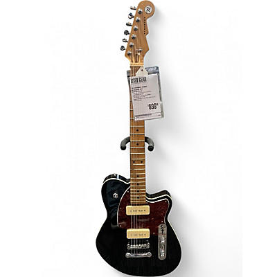 Used Reverend charger Black Solid Body Electric Guitar