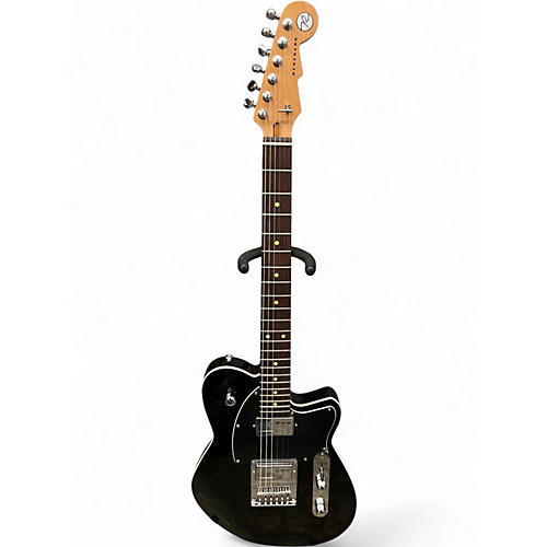 Used Reverend cross cut NOS midnight black Solid Body Electric Guitar midnight black