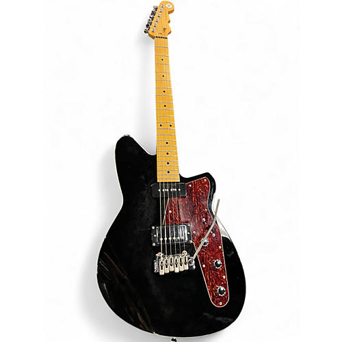 Used Reverend double agent W Black Solid Body Electric Guitar Black