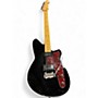 Used Reverend double agent W Black Solid Body Electric Guitar Black