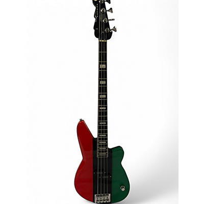 Used Reverend meshell ndegeocello Fellowship 3 Color Stripes Red, Black, Green Electric Bass Guitar