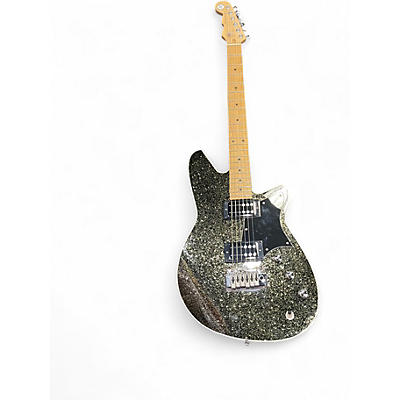 Used Reverend tom koffin black metal flake Solid Body Electric Guitar