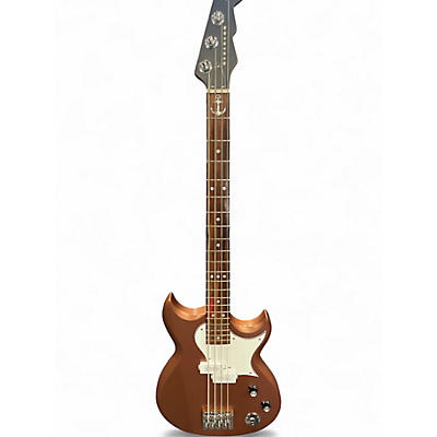 Used Reverend wattplower mark 1  Green Bronze Electric Bass Guitar