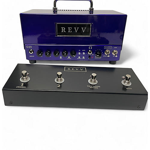 Revv Amplification Used Revv Amplification G20 With Foot Switch Tube Guitar Amp Head