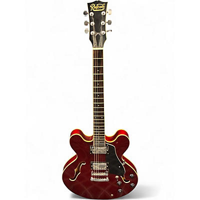 Used Rhapsody Semi Hollow  Red Hollow Body Electric Guitar
