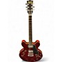 Used Rhapsody Semi Hollow  Red Hollow Body Electric Guitar Red