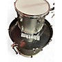 Used Rhythm Art 5 Piece Drum Set Silver Drum Kit Silver